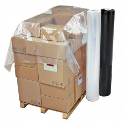 Coiffe palette en bobine prédécoupée PEBD Transparent