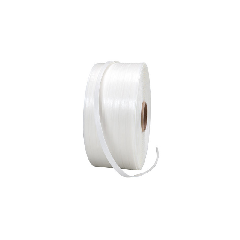 Pack 2 Feuillards de cerclage fil à fil PFF2 13 mm x 1100 m 250 Boucles OFFERTES - Feuillard textile Résistance 375kg TECPLAST - Gamm vert Pack 2 Feuillards de cerclage fil à fil PFF2 13 mm x 1100 m 250 Boucles OFFERTES - Feuillard textile Résistance 375kg TECPLAST - Gamm vert