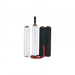Lot De 2 Films étirables Noirs Opaques – 300 M X 45 Cm, épaisseur 23 Microns – Pour Déménagement Et Protection De Palettes